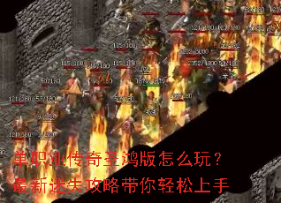 单职业传奇圣鸿版怎么玩?最新迷失攻略带你轻松上手 单职业传奇圣鸿版怎么玩?最新迷失攻略带你轻松上手