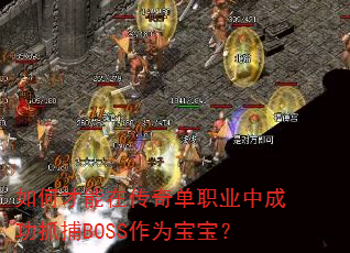 如何才能在传奇单职业中成功抓捕BOSS作为宝宝? 如何才能在传奇单职业中成功抓捕BOSS作为宝宝?