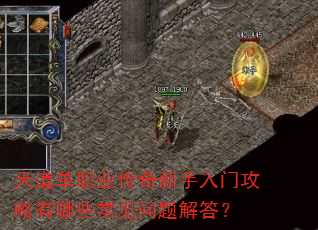 天道单职业传奇新手入门攻略有哪些常见问题解答? 天道单职业传奇新手入门攻略有哪些常见问题解答?