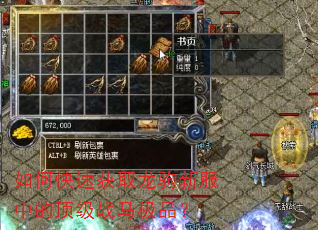 如何快速获取龙驹新服中的顶级战马极品? 如何快速获取龙驹新服中的顶级战马极品?