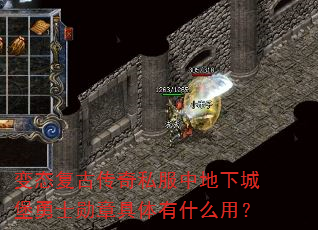 变态复古传奇私服中地下城堡勇士勋章具体有什么用? 变态复古传奇私服中地下城堡勇士勋章具体有什么用?