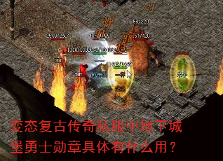 变态复古传奇私服中地下城堡勇士勋章具体有什么用? 变态复古传奇私服中地下城堡勇士勋章具体有什么用?