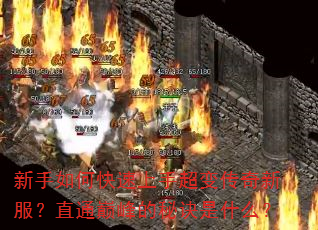 新手如何快速上手超变传奇新服?直通巅峰的秘诀是什么? 新手如何快速上手超变传奇新服?直通巅峰的秘诀是什么?