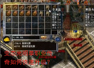 变态光明单职业传奇如何快速升级? 变态光明单职业传奇如何快速升级?