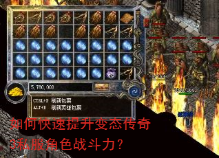 如何快速提升变态传奇3私服角色战斗力? 如何快速提升变态传奇3私服角色战斗力?