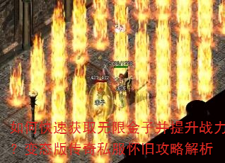 如何快速获取无限金子并提升战力?变态版传奇私服怀旧攻略解析 如何快速获取无限金子并提升战力?变态版传奇私服怀旧攻略解析