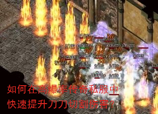 如何在高爆率传奇私服中快速提升刀刀切割伤害? 如何在高爆率传奇私服中快速提升刀刀切割伤害?