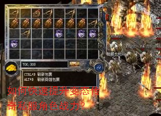 如何快速提升变态传奇私服角色战力? 如何快速提升变态传奇私服角色战力?