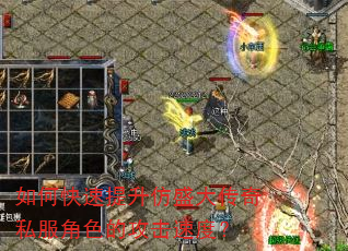 如何快速提升仿盛大传奇私服角色的攻击速度? 如何快速提升仿盛大传奇私服角色的攻击速度?