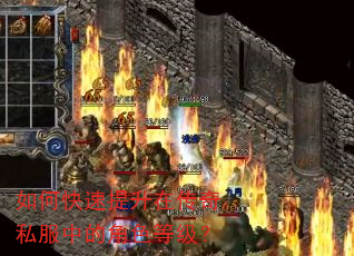 如何快速提升在传奇私服中的角色等级? 如何快速提升在传奇私服中的角色等级?