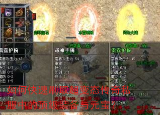 如何快速刷取超变态传奇私服中的顶级装备与元宝? 如何快速刷取超变态传奇私服中的顶级装备与元宝?