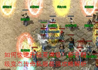 如何快速升级至满级?新开超级变态传奇私服最强攻略解析 如何快速升级至满级?新开超级变态传奇私服最强攻略解析